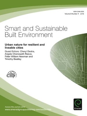 cover image of Smart and Sustainable Built Environment, Volume 5, Number 1